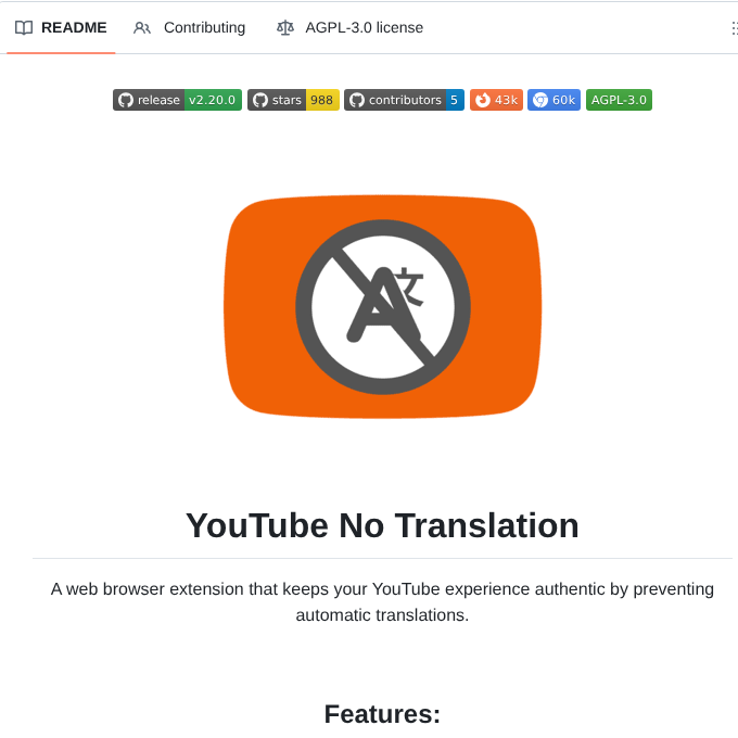 Youg O Youtube No Translation screenshot