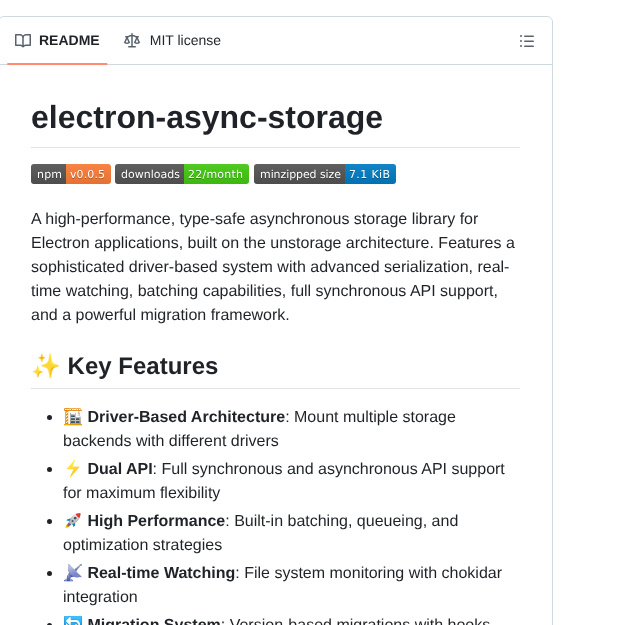 Youglin Dev Electron Async Storage screenshot