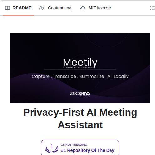 Zackriya Solutions Meeting Minutes screenshot