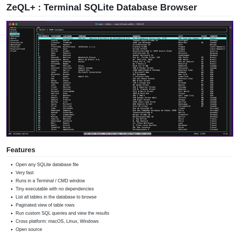 Zetlostudio Zeqlplus screenshot