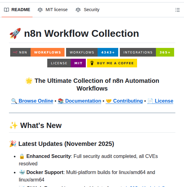 Zie619 N8n Workflows screenshot