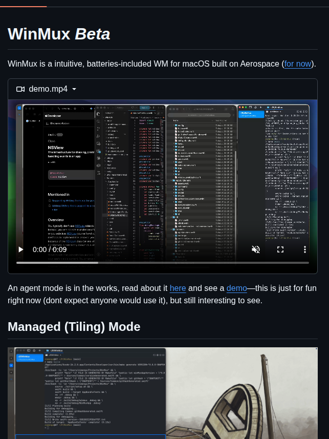 Zimengxiong Winmux screenshot