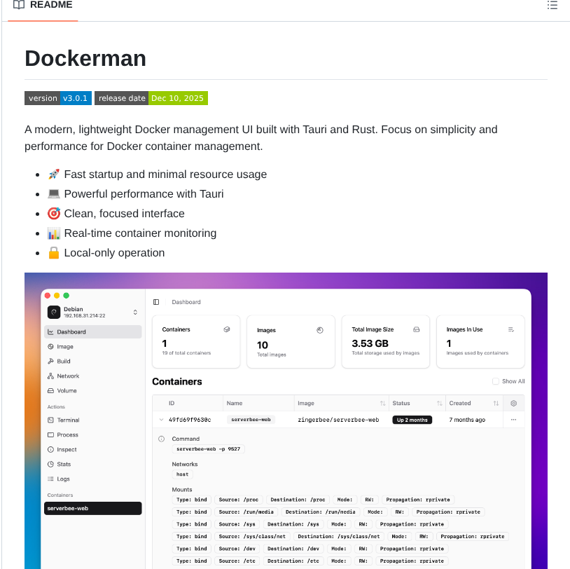 Zingerlittlebee Dockerman.app screenshot