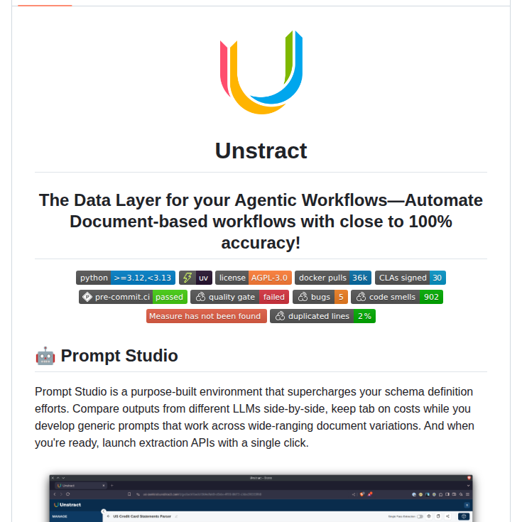 Zipstack Unstract screenshot