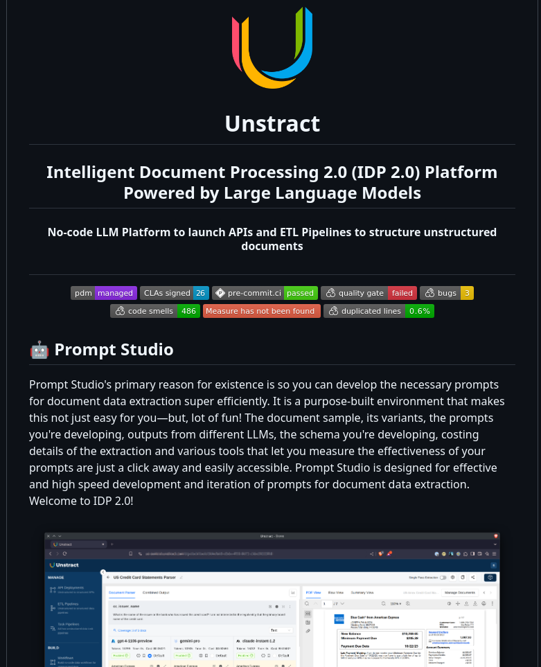 Zipstack Unstract screenshot