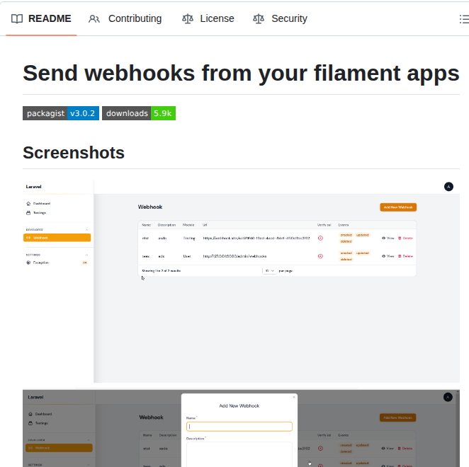 A21ns1g4ts Filament Webhook Server screenshot