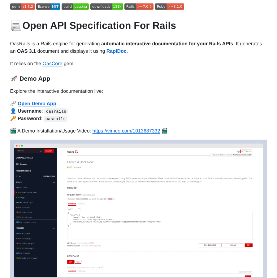A Chacon Oas_rails screenshot