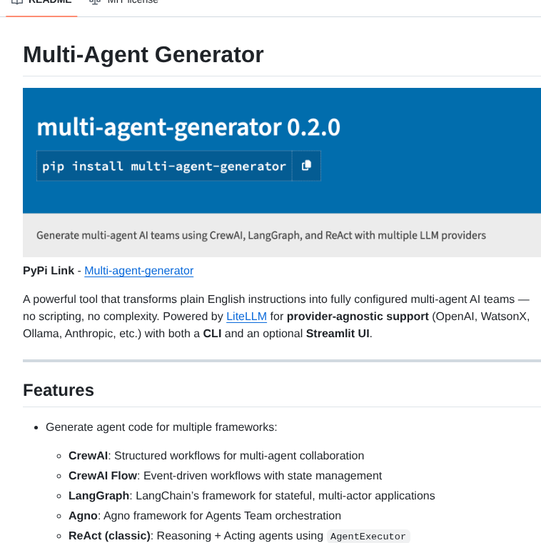 Aakriti1318 Multi Agent Generator screenshot