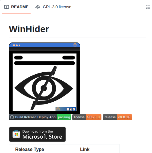 Aamitn Winhider screenshot