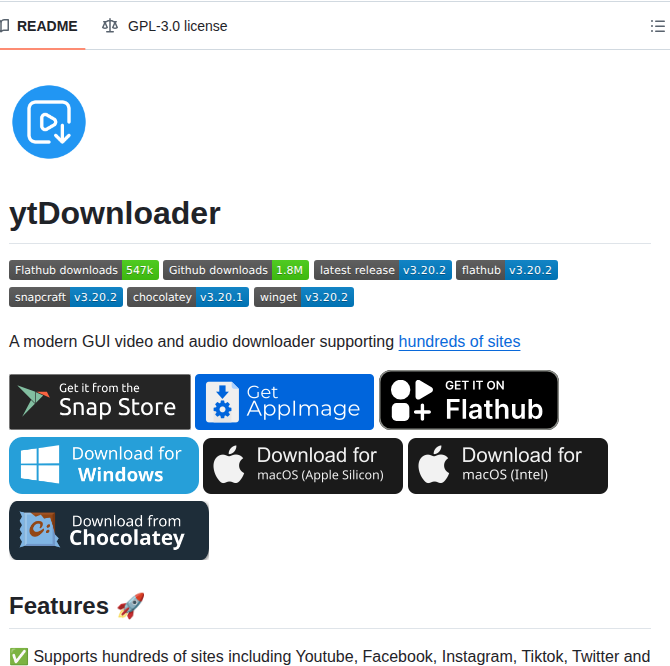 Aandrew Me Ytdownloader screenshot