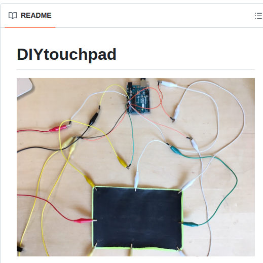 Aatishb Diytouchpad screenshot