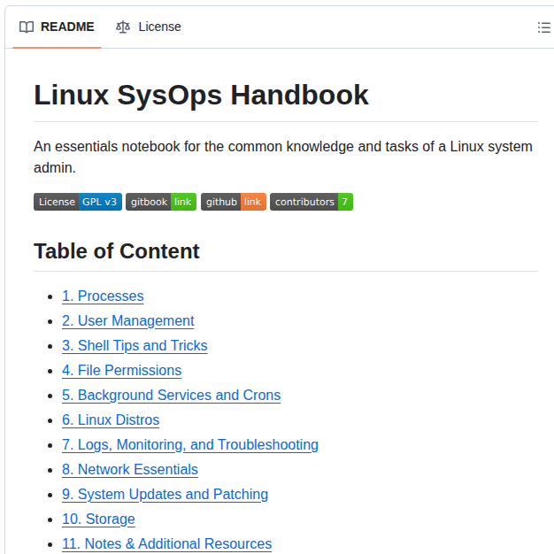 Abarrak Linux Sysops Handbook screenshot
