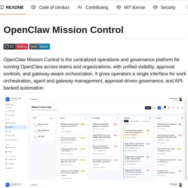 Abhi1693 Openclaw Mission Control screenshot