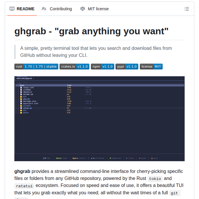 Abhixdd Ghgrab screenshot