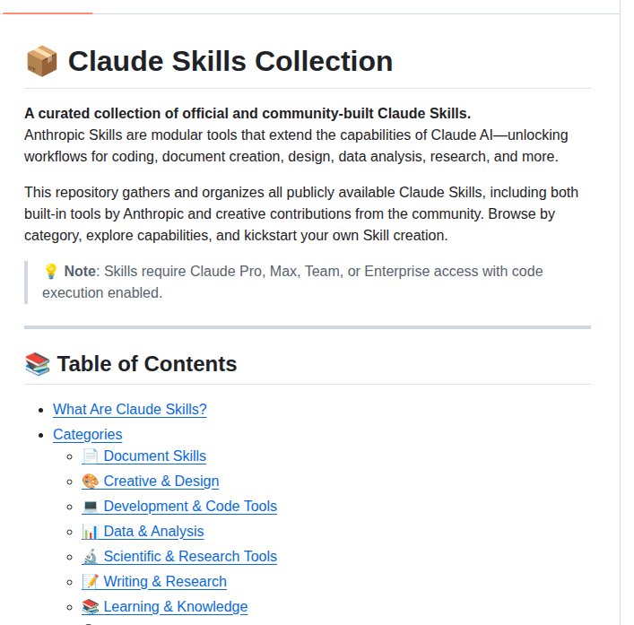 Abubakarsiddik31 Claude Skills Collection screenshot