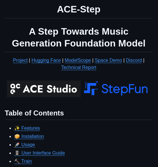 Ace Step Ace Step screenshot