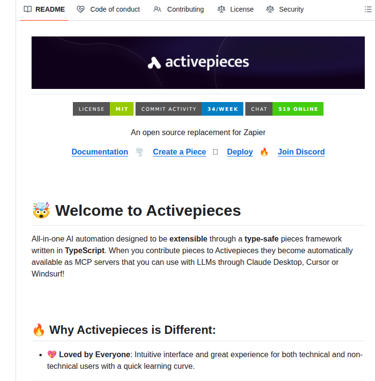 Activepieces Activepieces screenshot