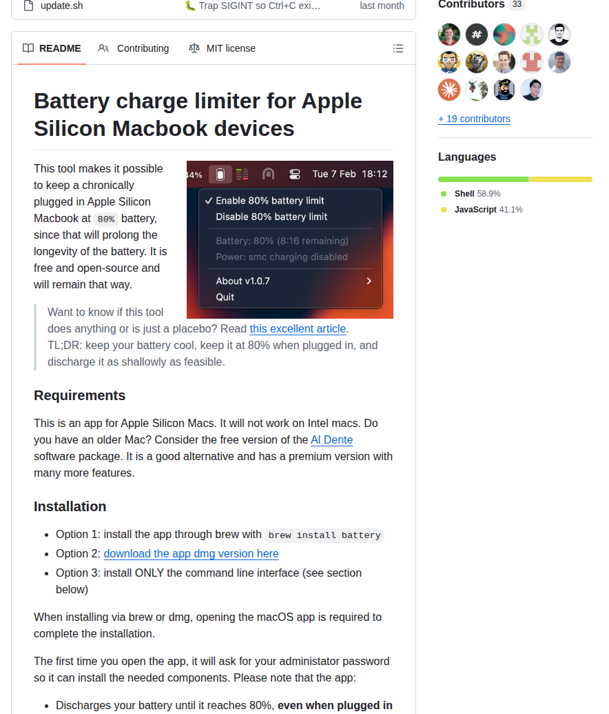 Actuallymentor Battery screenshot