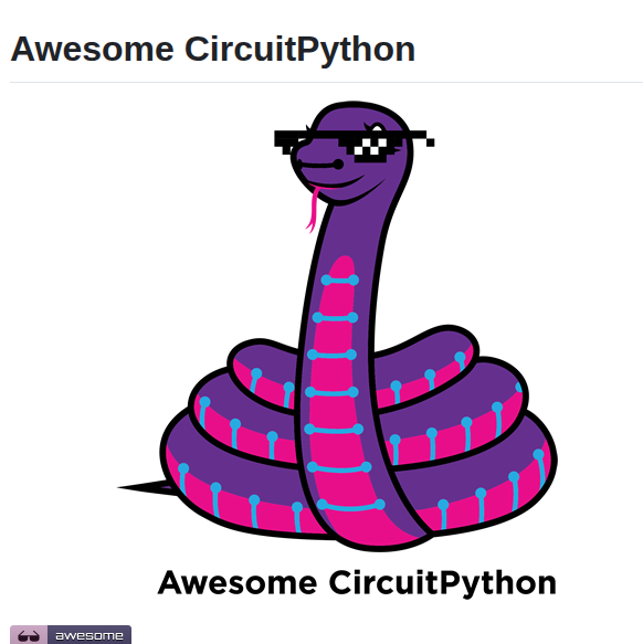 Adafruit Awesome Circuitpython screenshot