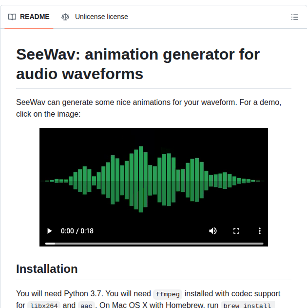 Adefossez Seewav screenshot