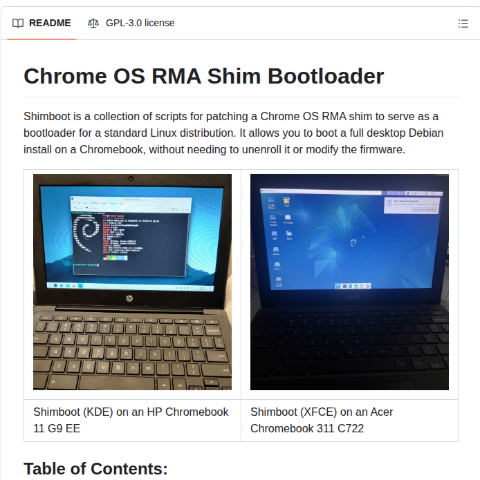 Ading2210 Shimboot screenshot