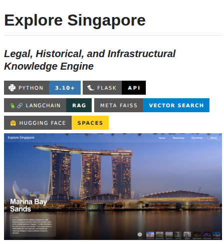 Adityaprasad Sudo Explore Singapore screenshot