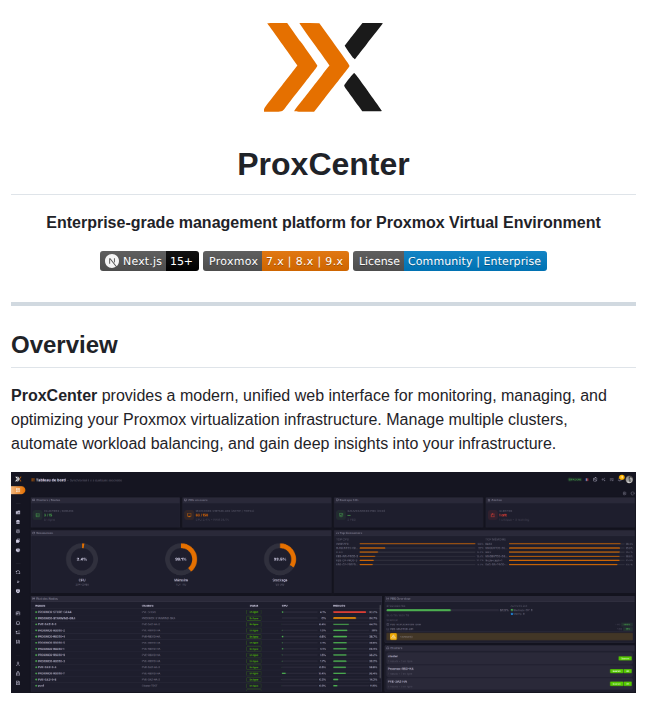 Adminsyspro Proxcenter Ui screenshot