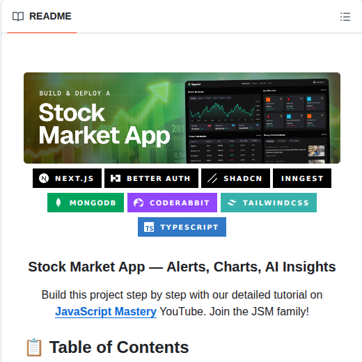 Adrianhajdin Signalist_stock Tracker App screenshot