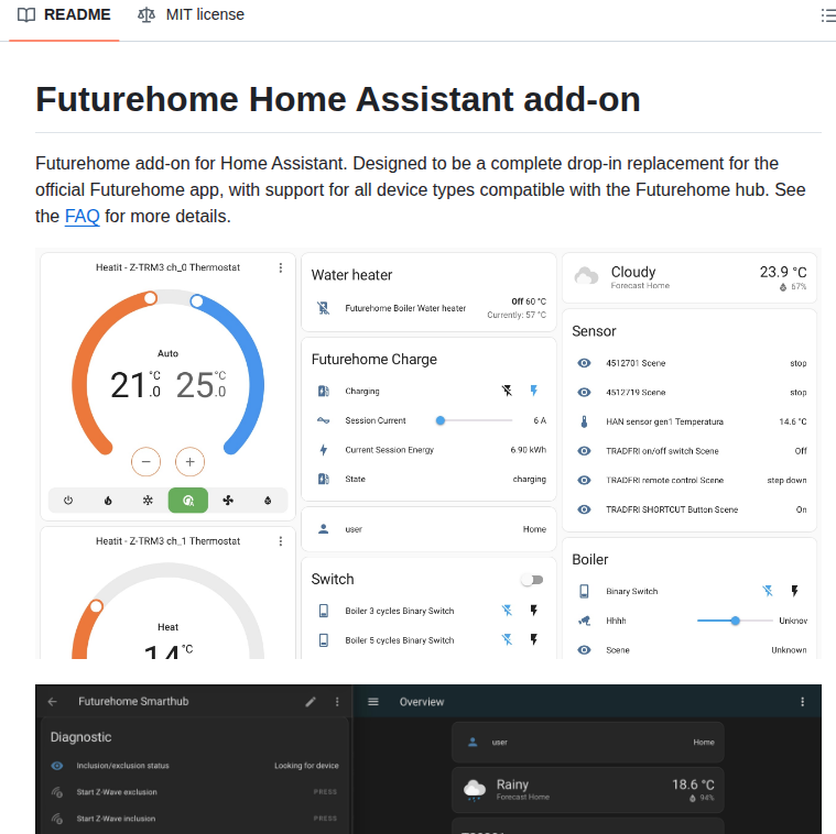 Adrianjagielak Home Assistant Futurehome screenshot
