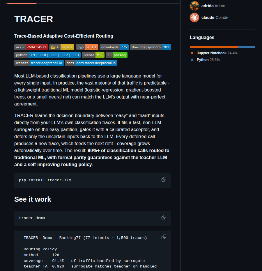 Adrida Tracer screenshot
