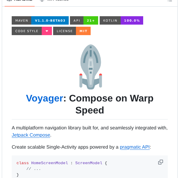 Adrielcafe Voyager screenshot