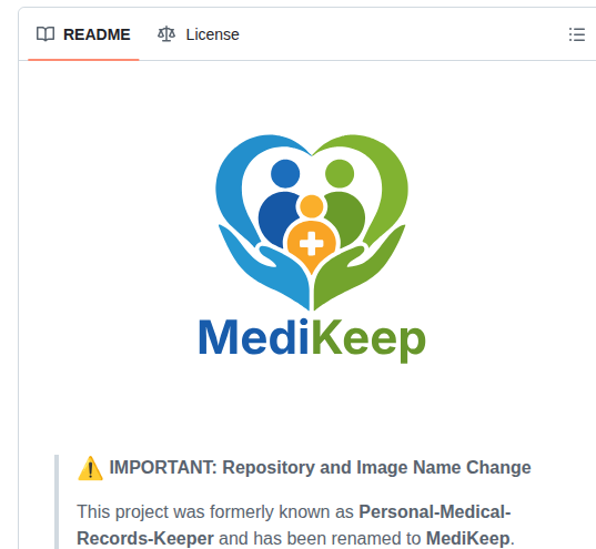 Afairgiant Medikeep screenshot