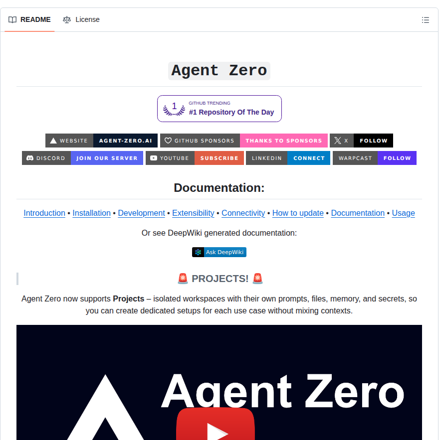 Agent0ai Agent Zero screenshot