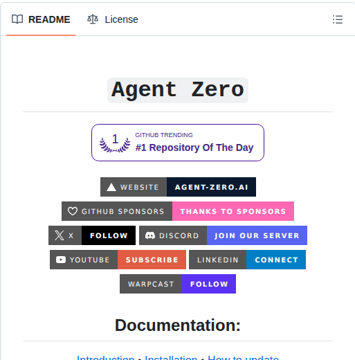Agent0ai Agent Zero screenshot