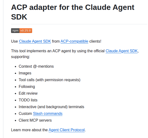 Agentclientprotocol Claude Agent Acp screenshot