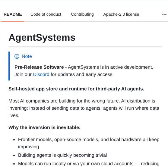 Agentsystems Agentsystems screenshot