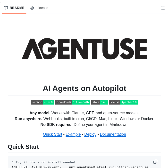 Agentuse Agentuse screenshot