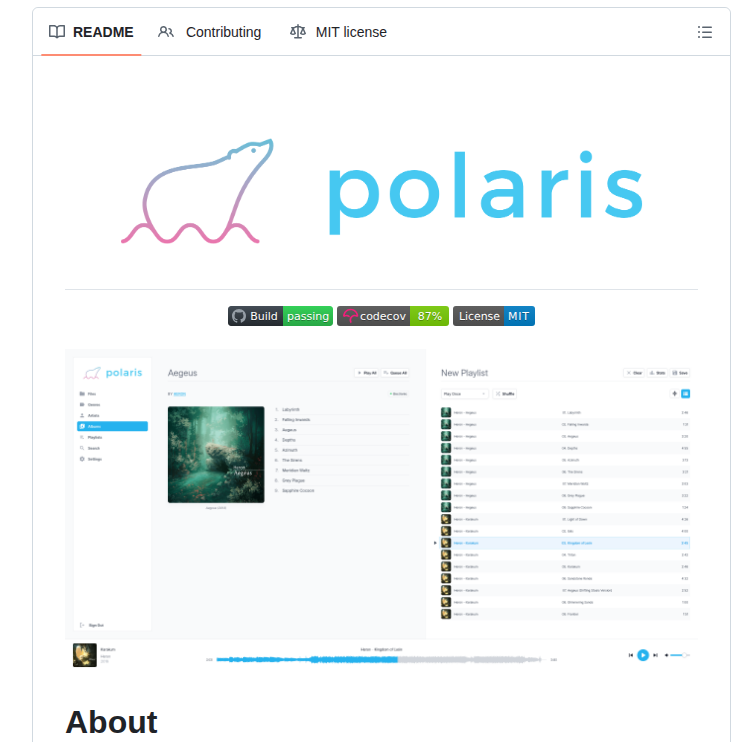 Agersant Polaris screenshot