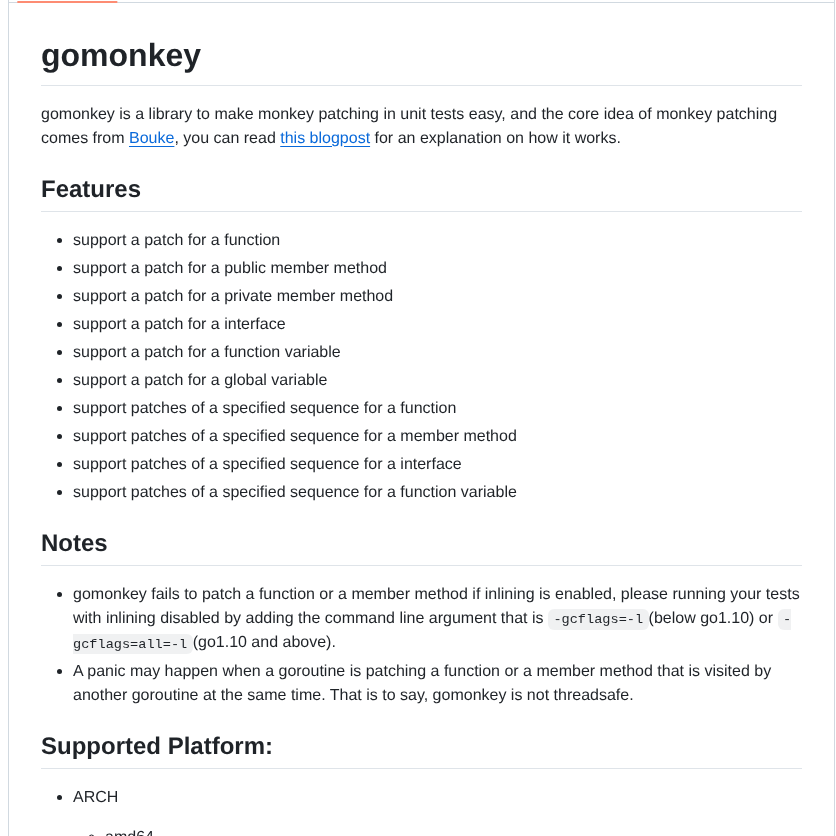 Agiledragon Gomonkey screenshot
