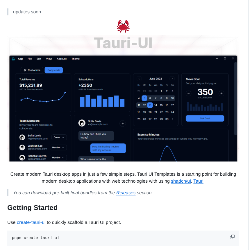 Agmmnn Tauri Ui screenshot
