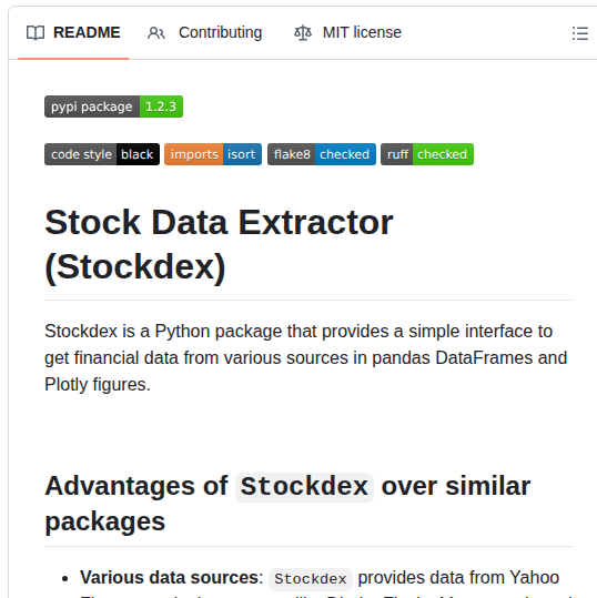 Ahnazary Stockdex screenshot