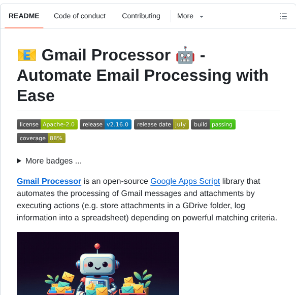Ahochsteger Gmail Processor screenshot