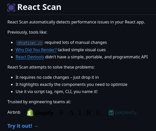 Aidenybai React Scan screenshot