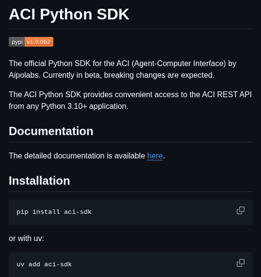 Aipotheosis Labs Aci Python Sdk screenshot