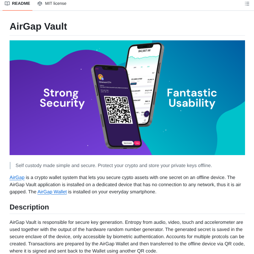 Airgap It Airgap Vault screenshot