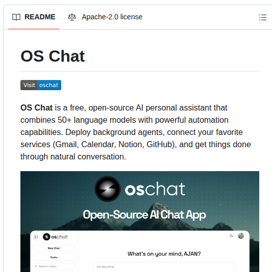 Ajanraj Openchat screenshot