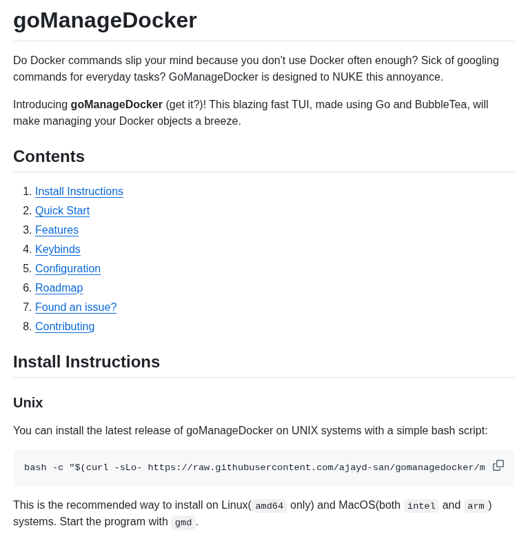 Ajayd San Gomanagedocker screenshot