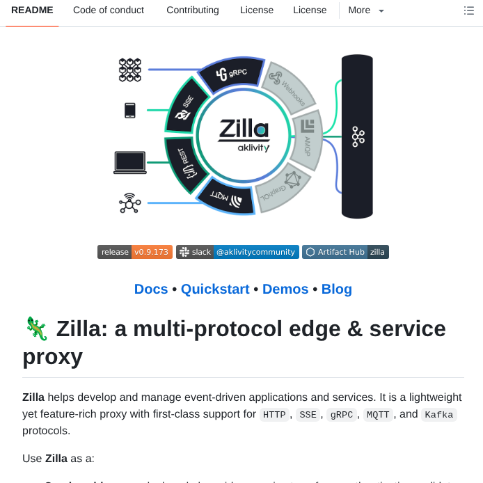 Aklivity Zilla screenshot