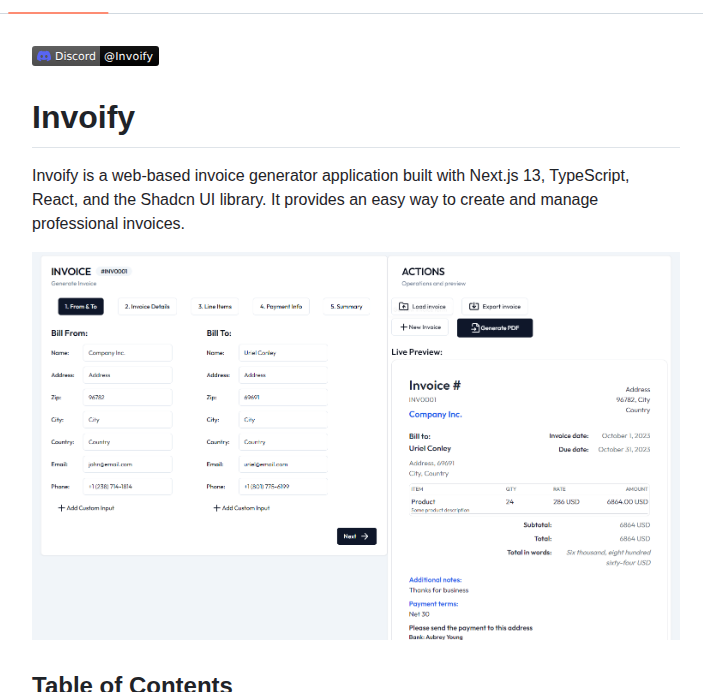 Al1abb Invoify screenshot