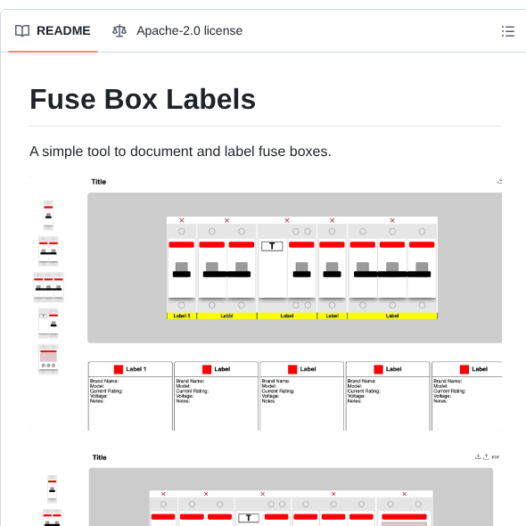 Alexadam Fuse Box Labels screenshot